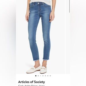 Articles of Society Carly Ankle skinny jeans
